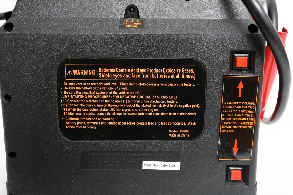 Quipp Autopower Heavy Duty 12V Booster and DC Power Car Battery in Box EBTH