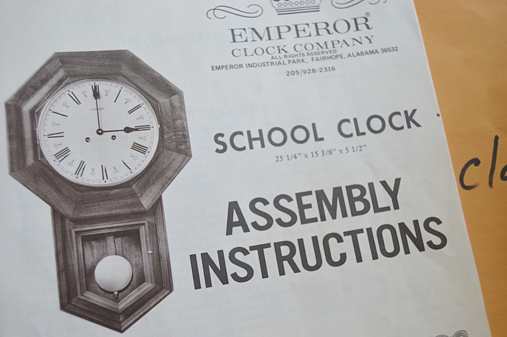 Emperor Schoolhouse Clock EBTH