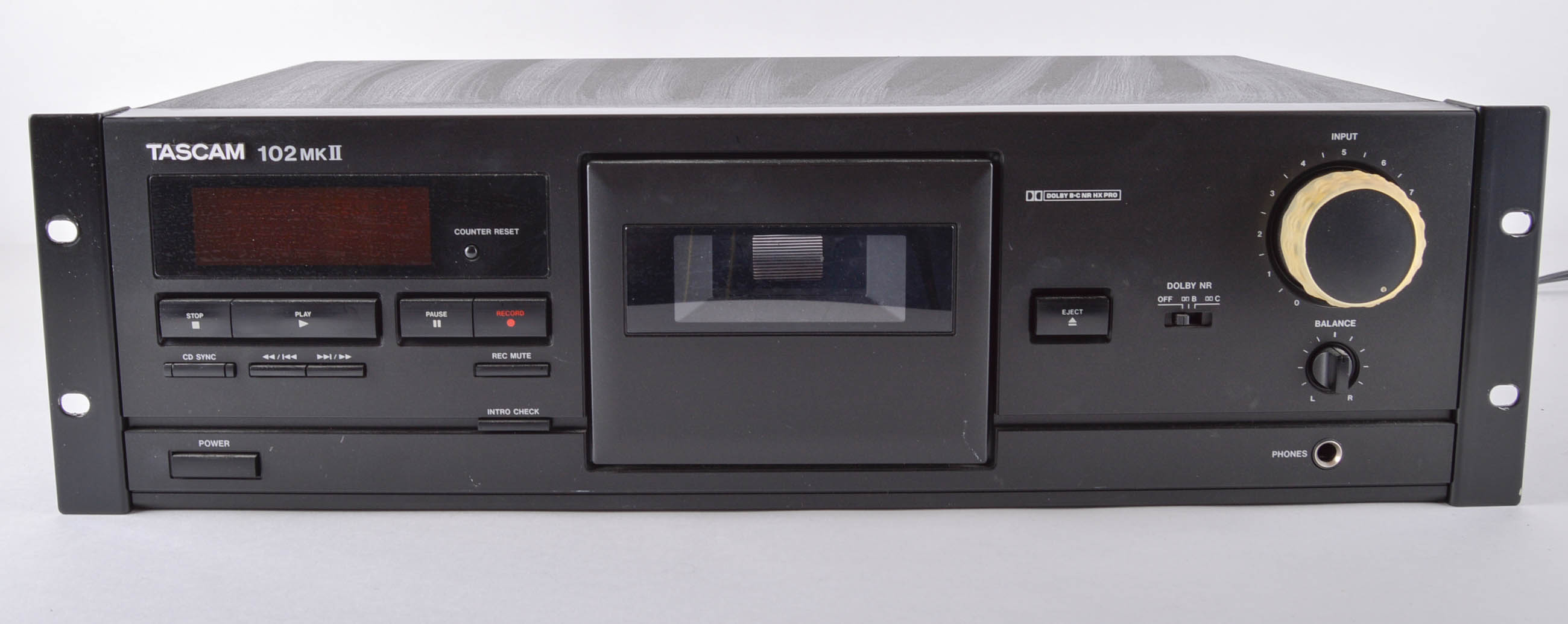 Tascam 102mkII Professional RackMount Cassette Deck EBTH