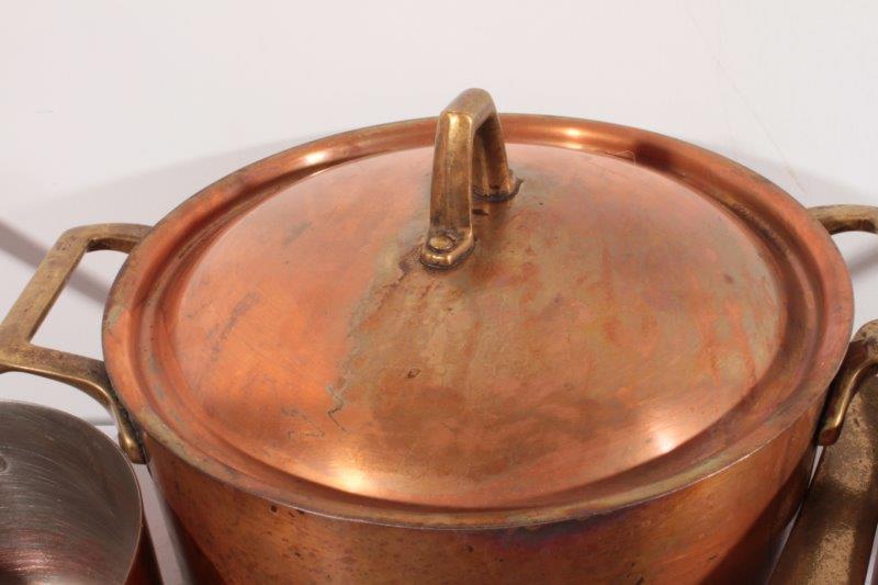 Set of Copper Pots and Pans EBTH