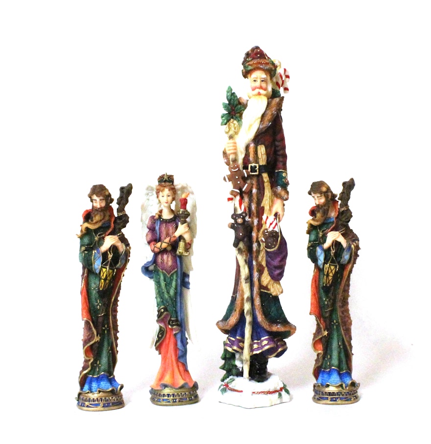set of lenox ceramic christmas figurines ebth set of lenox ceramic christmas figurines ebth