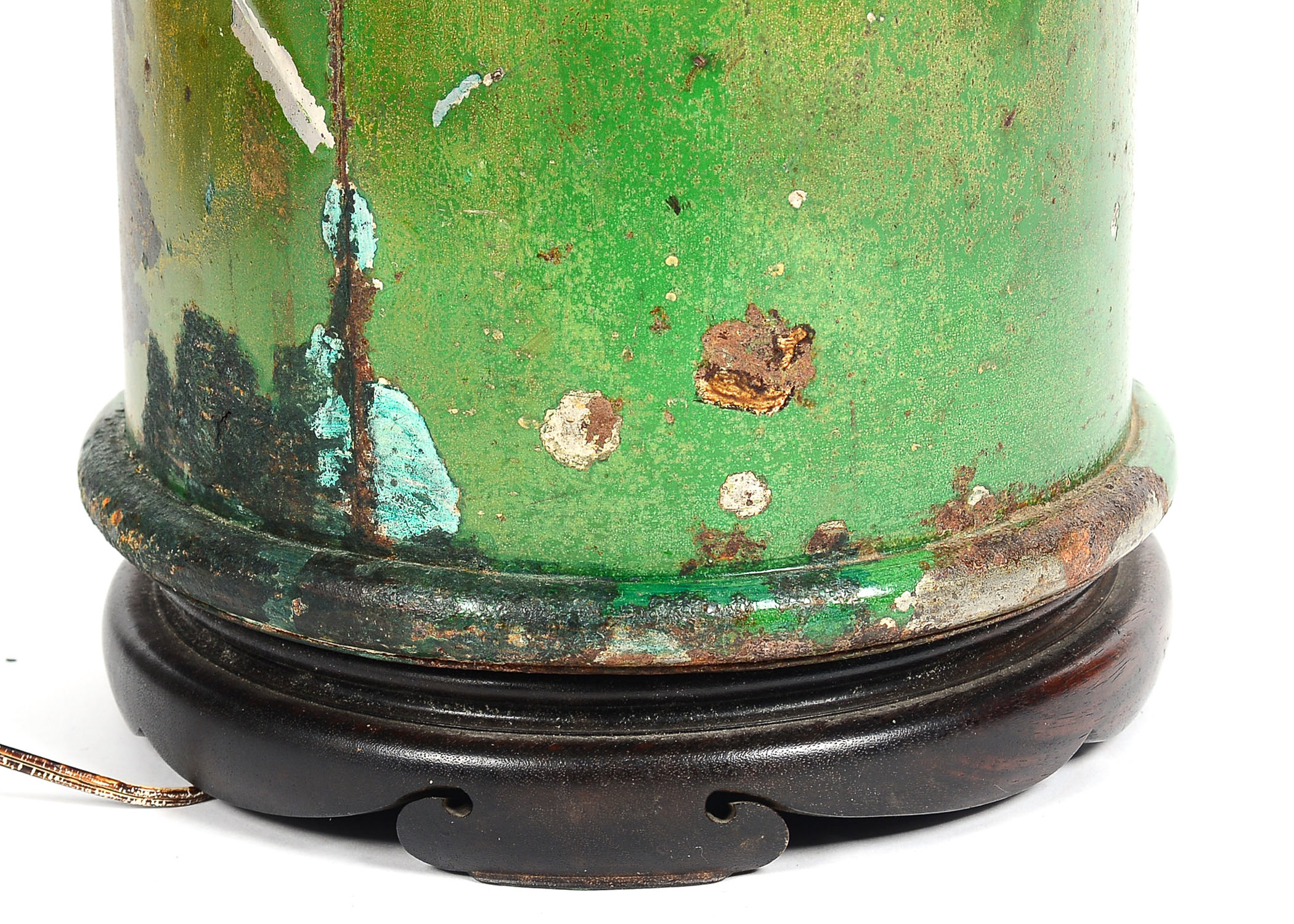 Hand Painted Tea Canister Lamp EBTH