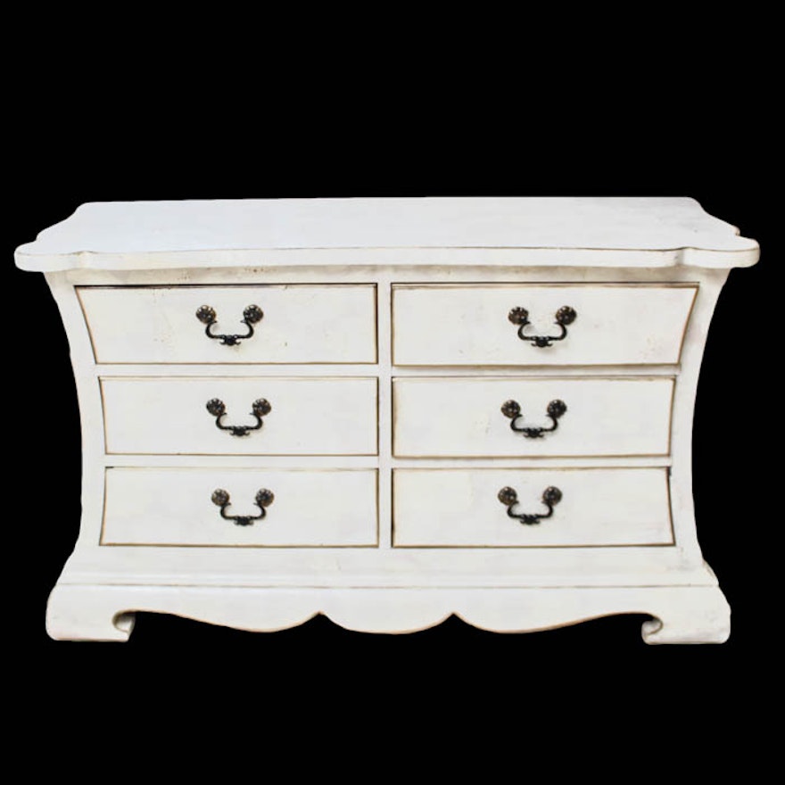 Cream Colored Wood Dresser Ebth