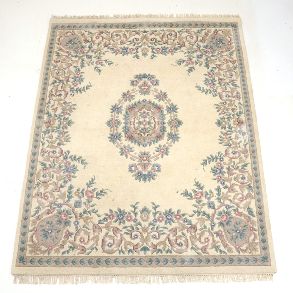 Chinese Carved Wool Rug EBTH