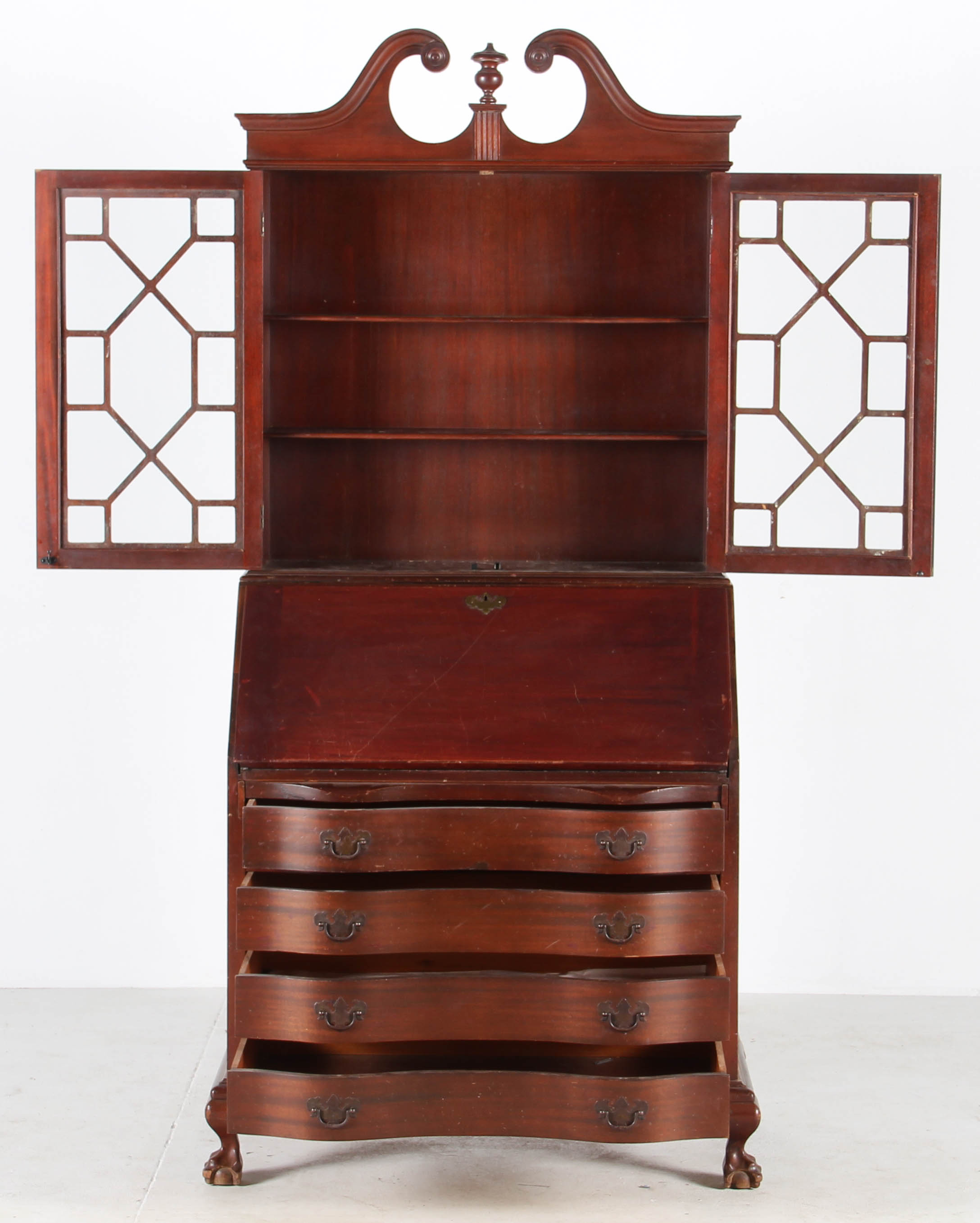 Secretary Desk Furniture Home / Furniture / Office / Large Mahogany