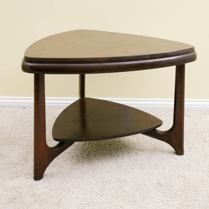 Mid Century Modern Walnut Mersman Guitar Pick Side Table EBTH