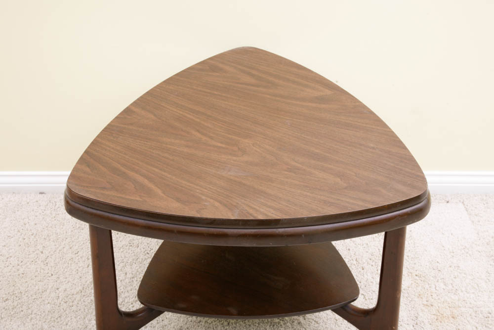 Mid Century Modern Walnut Mersman Guitar Pick Side Table EBTH