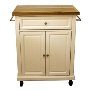 Crosley White Kitchen Cart EBTH