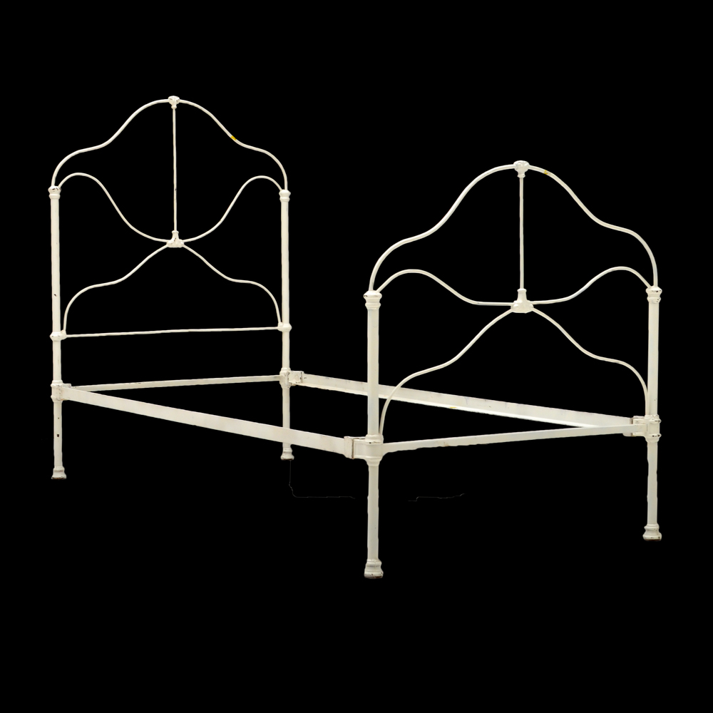 White Wrought Iron Twin Bed Frame EBTH