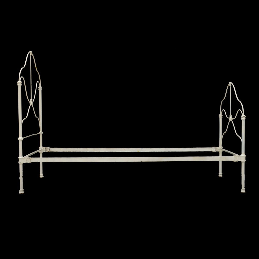 White Wrought Iron Twin Bed Frame EBTH