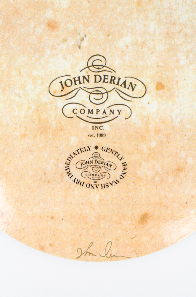 Group of John Derian Decoupage and Glass Trays EBTH