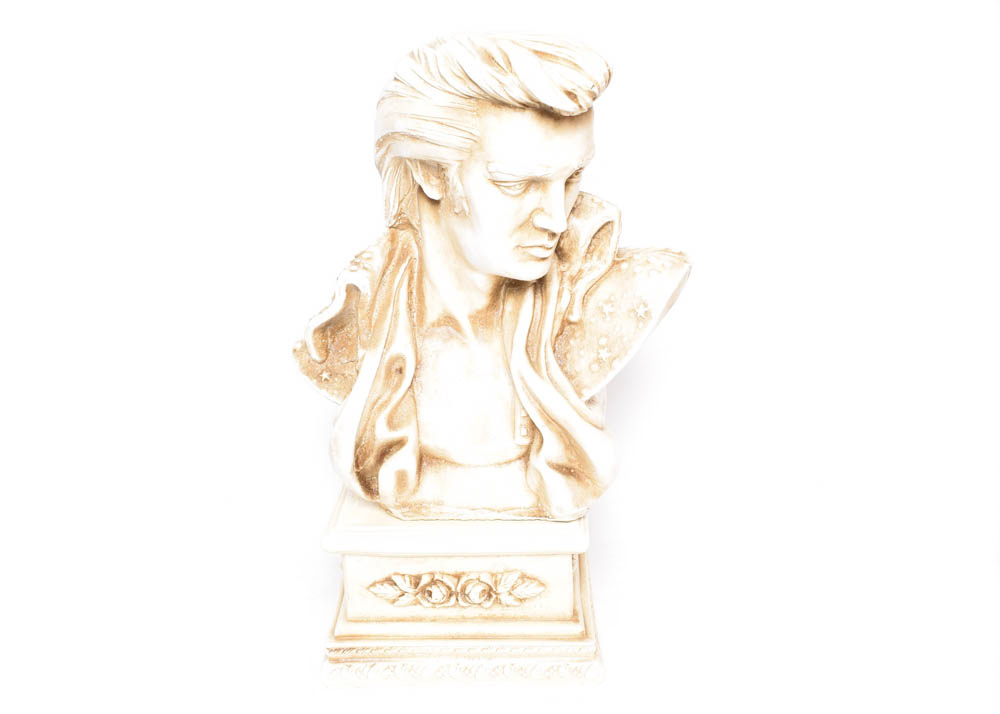 Large Ceramic Elvis Presley Bust EBTH