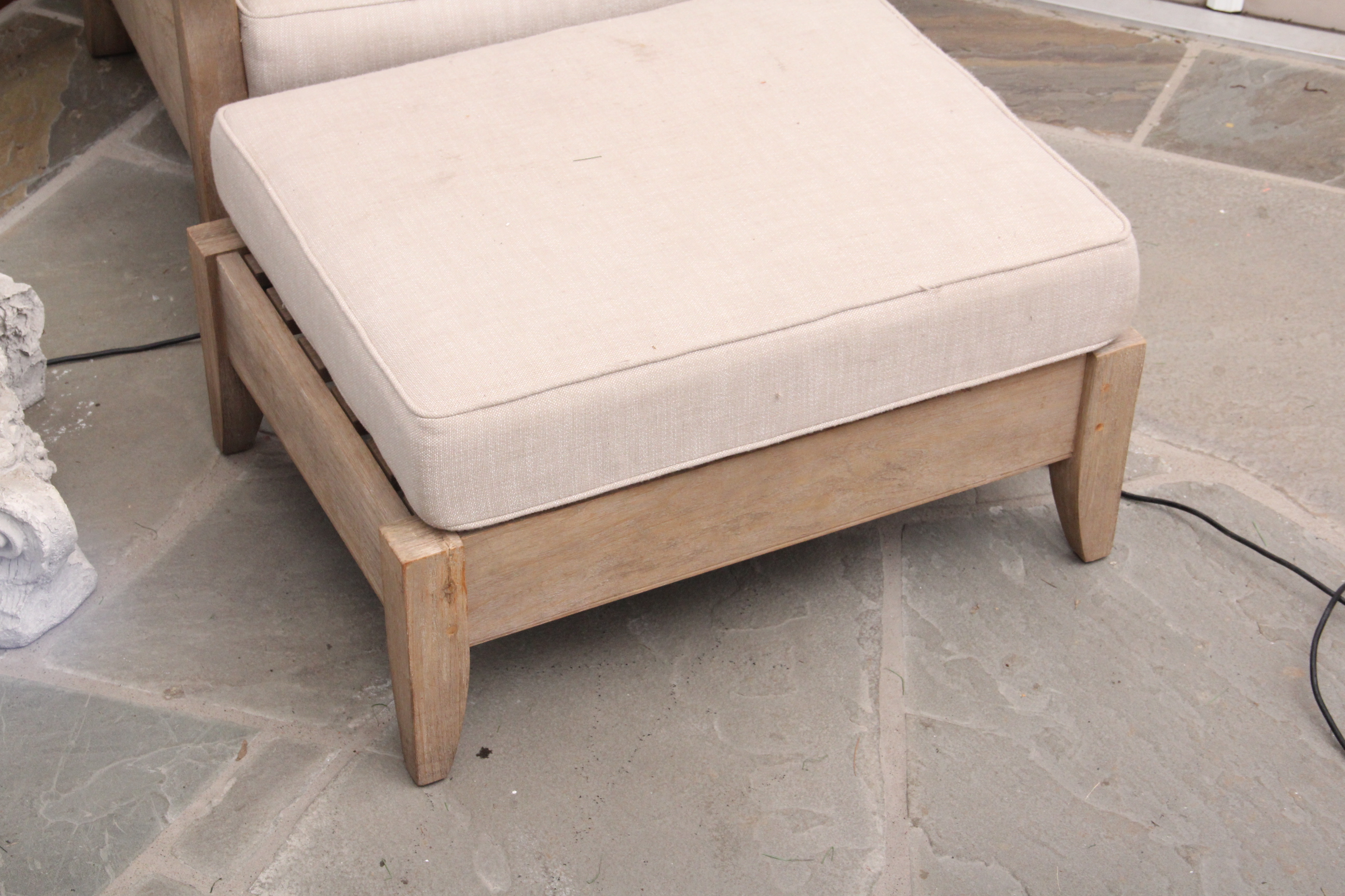 Restoration Hardware Teak Outdoor Lounge Chair with ...