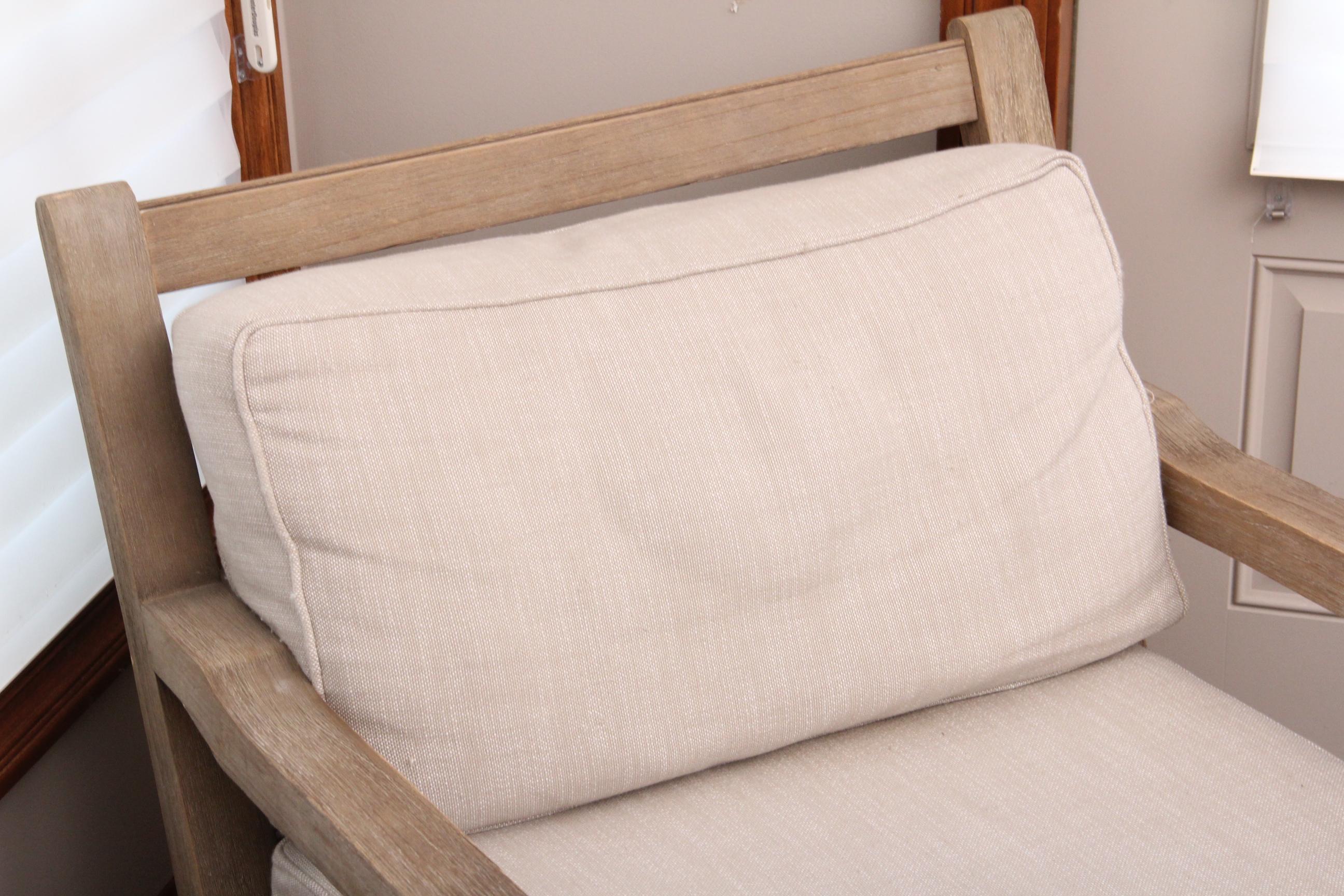 Restoration Hardware Teak Outdoor Lounge Chair with Ottoman EBTH