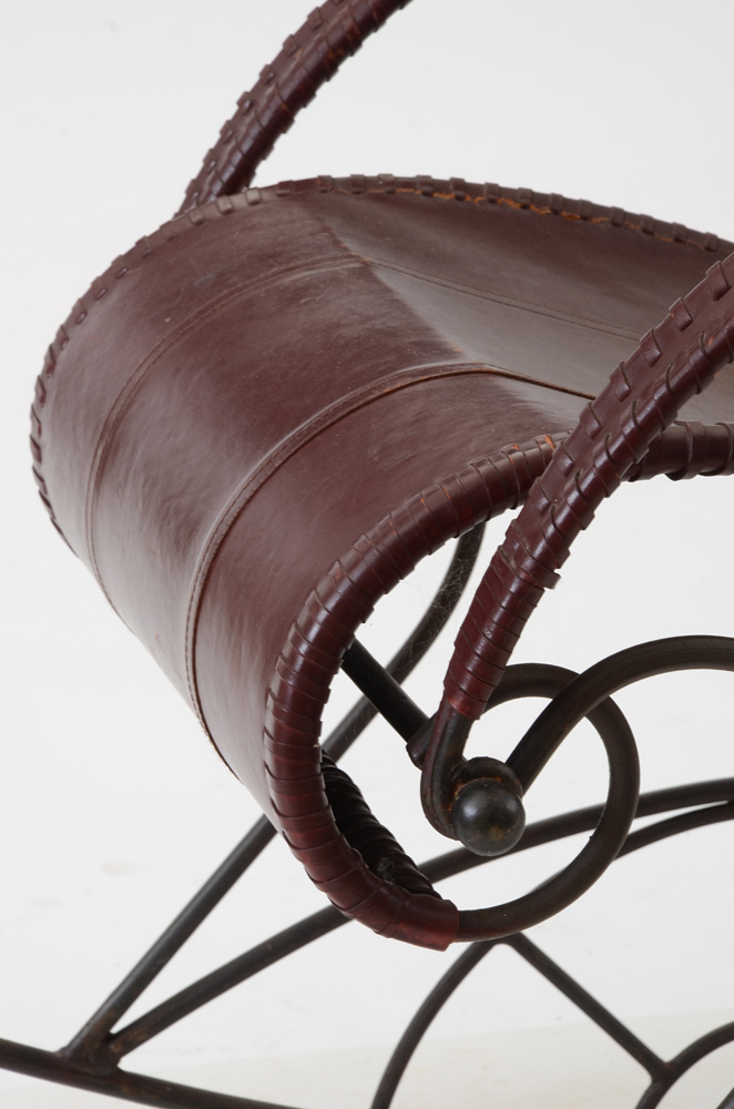 Modernist Leather Rocking Chair EBTH