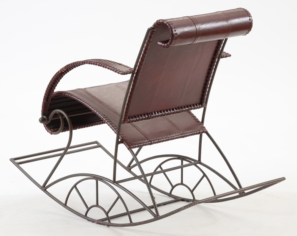 Modernist Leather Rocking Chair EBTH