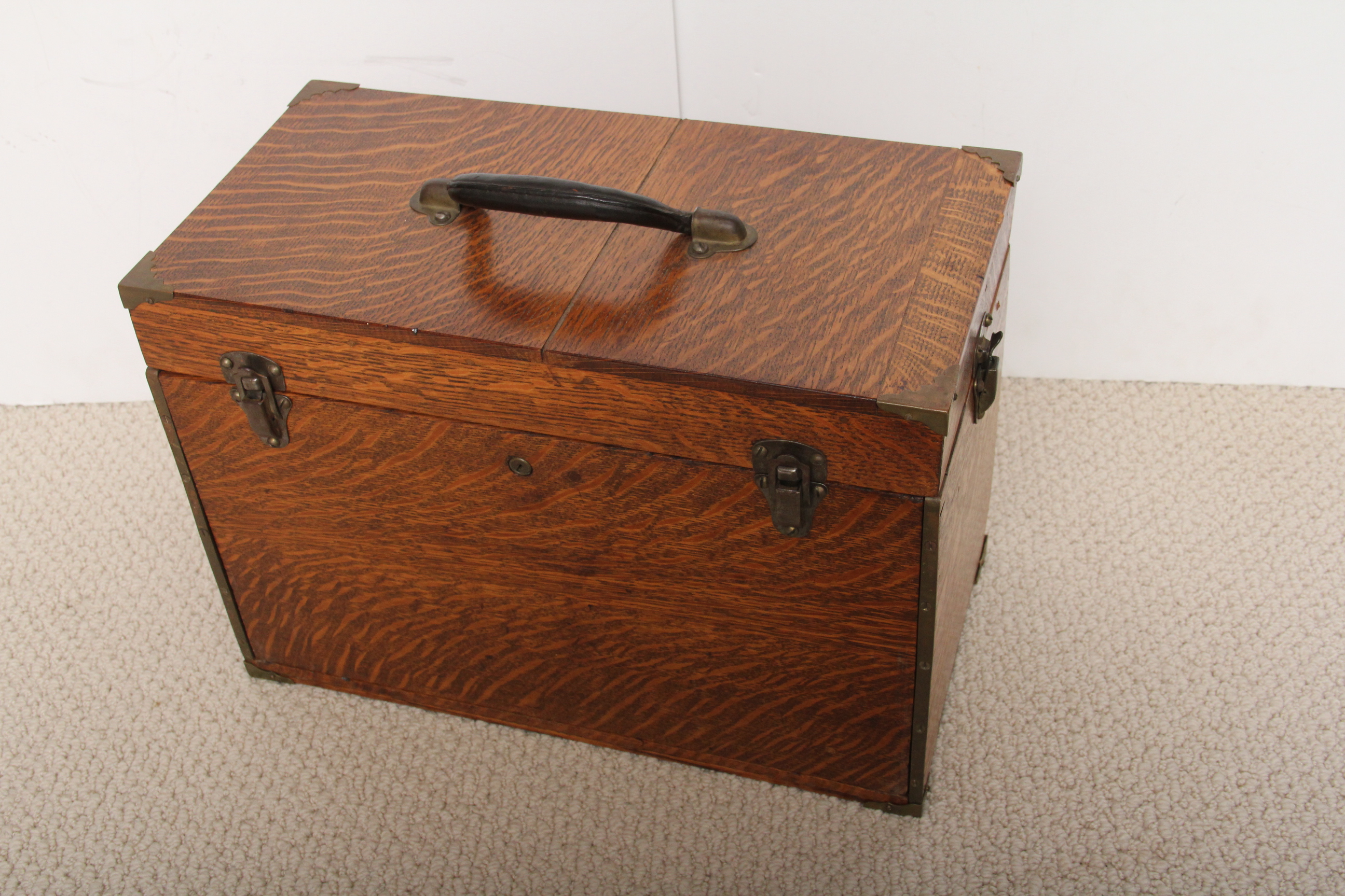 Vintage Oak Dental Tool Box EBTH