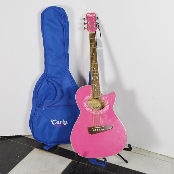 carly pink guitar