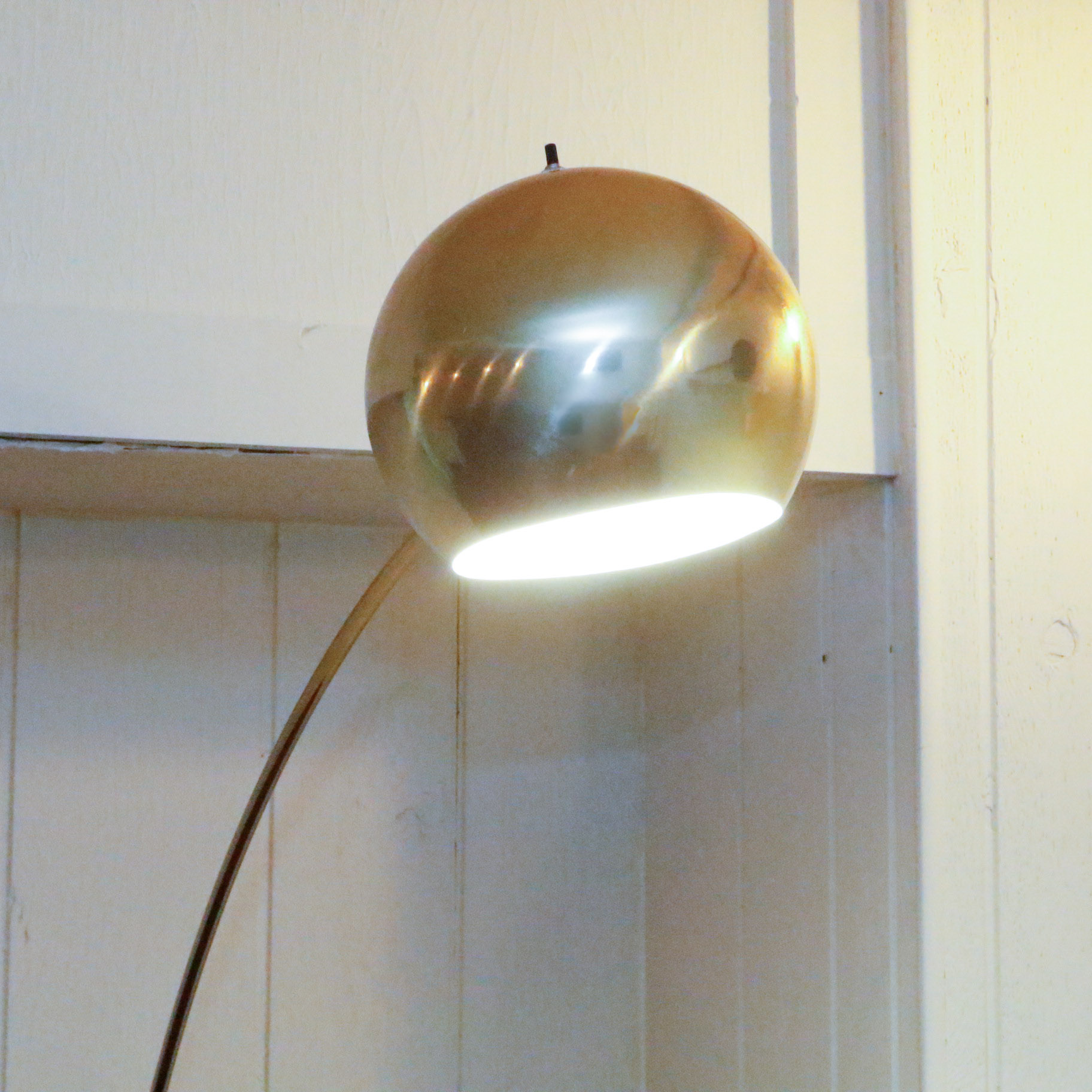 MidCentury Modern Brass Arc Floor Lamp EBTH