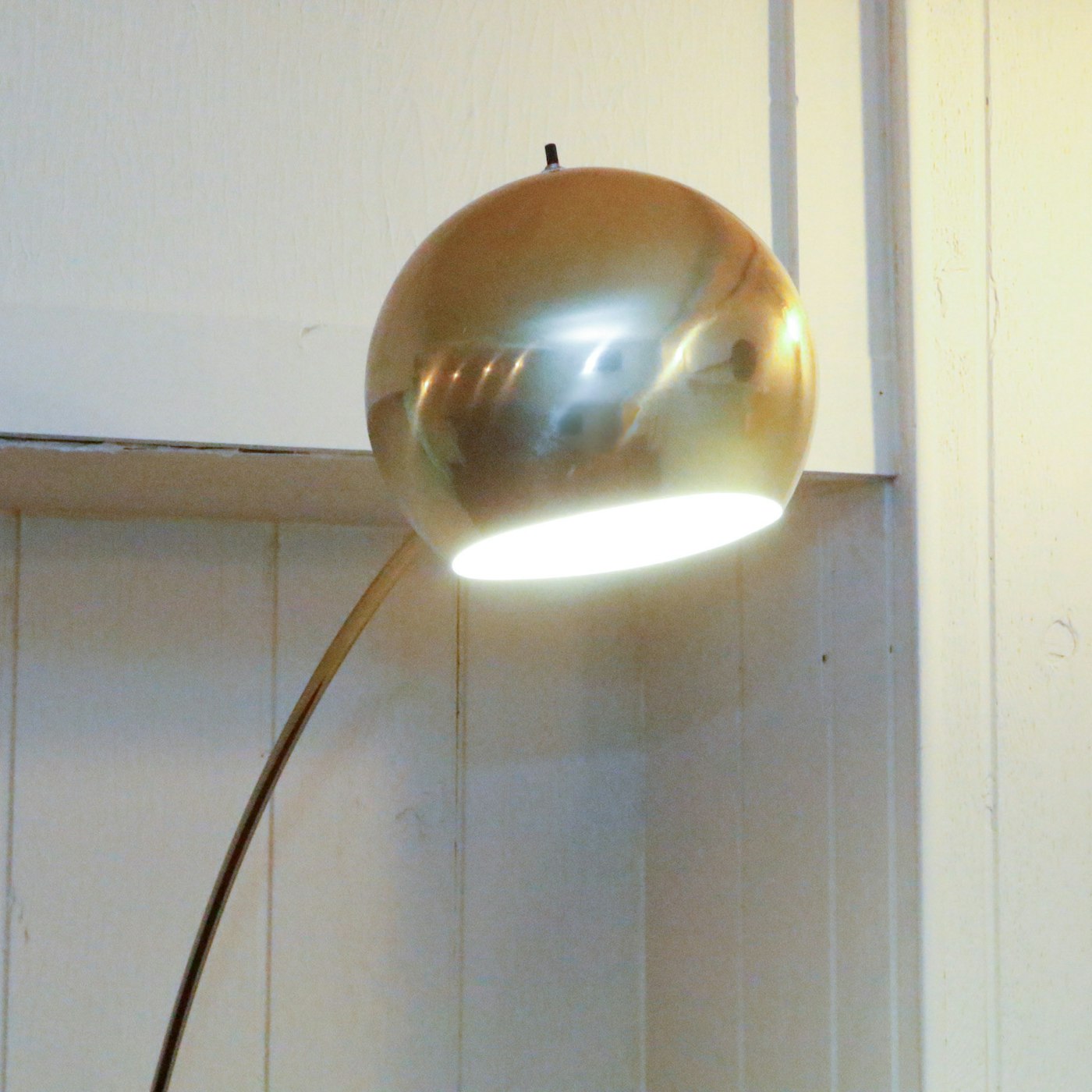 MidCentury Modern Brass Arc Floor Lamp EBTH MidCentury Modern Brass Arc Floor Lamp EBTH