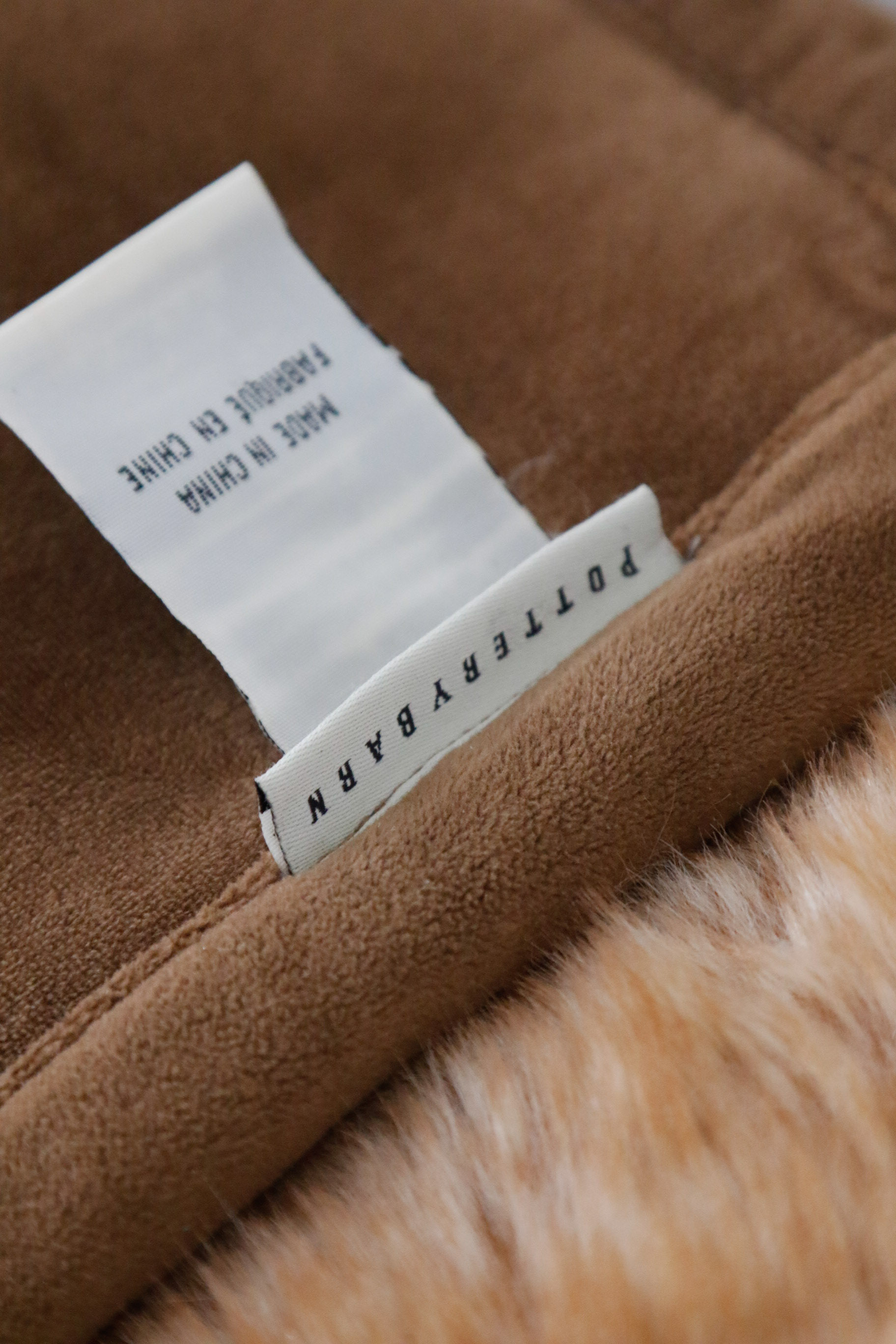 Pottery Barn Faux Fur Throw EBTH