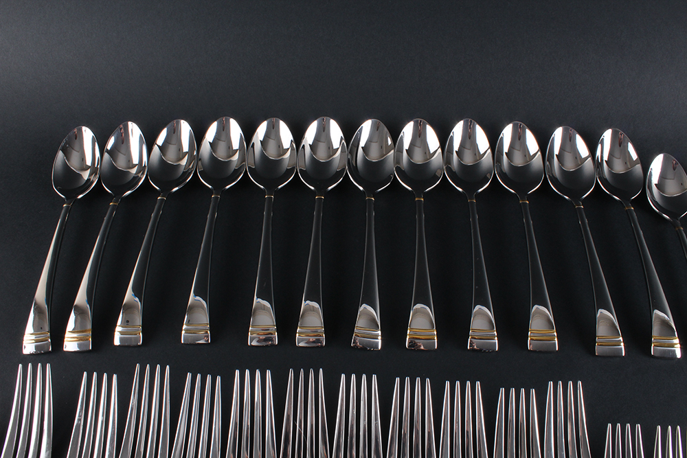 Lenox "Federal Gold" Stainless Steel Flatware EBTH