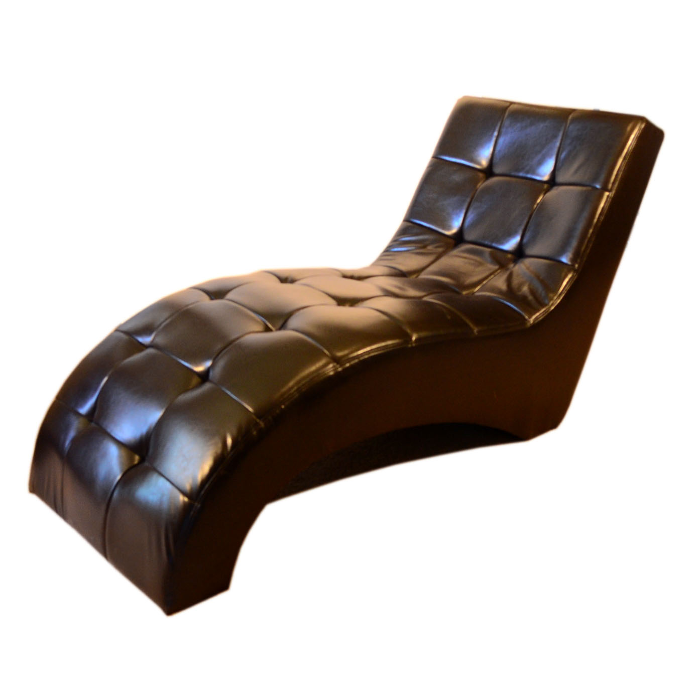 Black Leather Lounge Chair EBTH