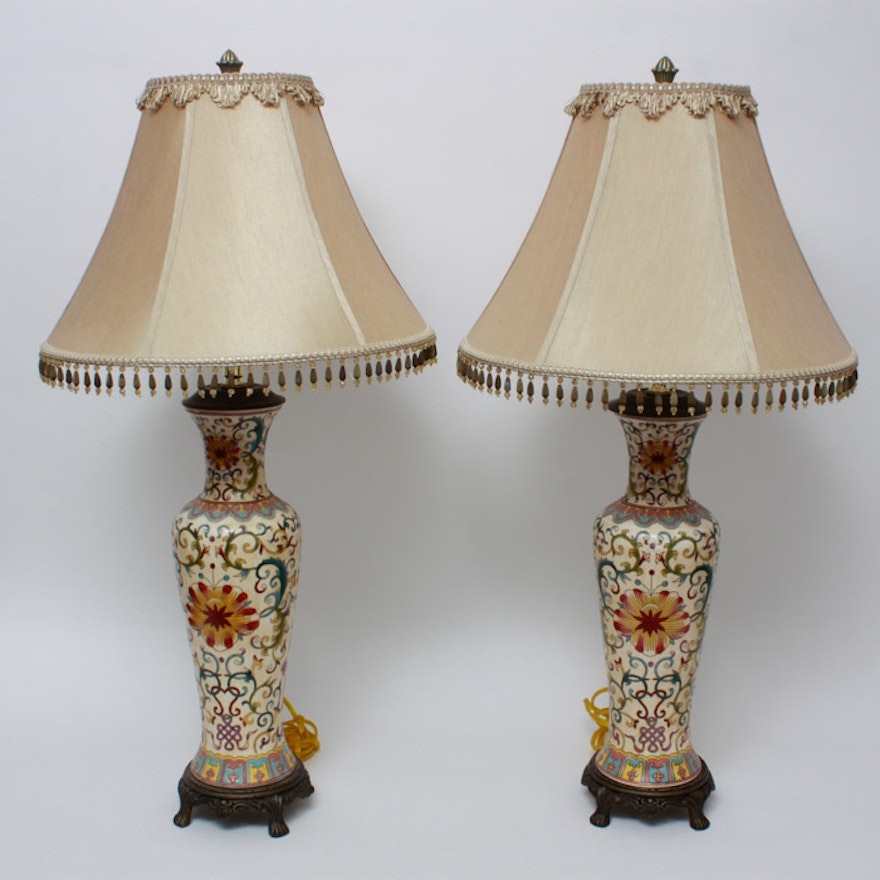 pair of italianate lamps by bombay co ebth