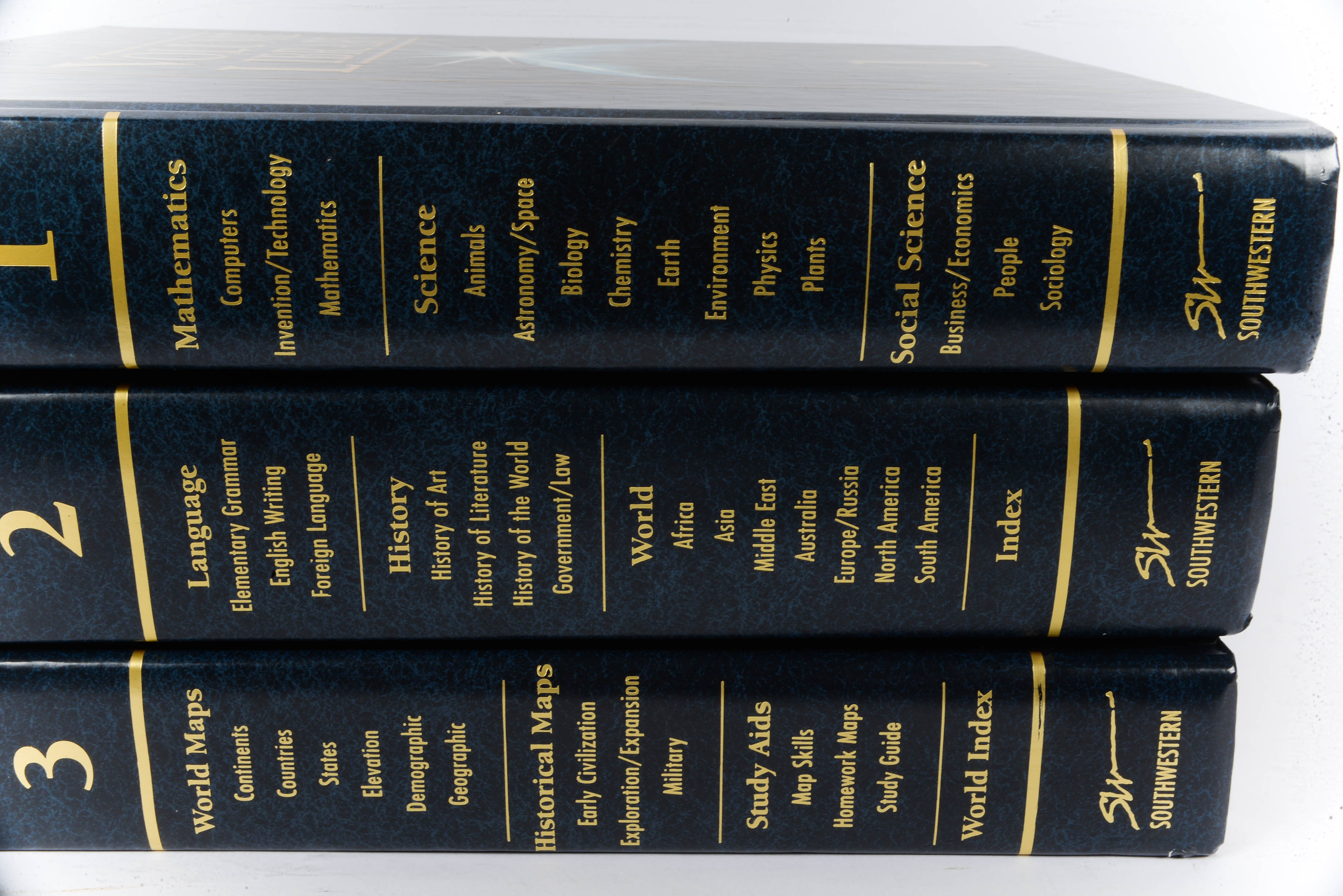 Hardcover Three Volume Library Reference Books by Southwestern EBTH