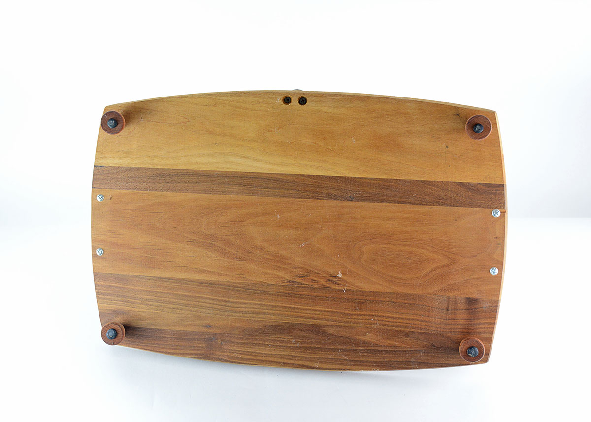 Vintage Wood Meat Carving Board With Spikes and Electric Knife EBTH