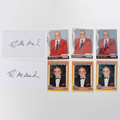 Grouping of Autographed Ed McMahon Collectors' Cards