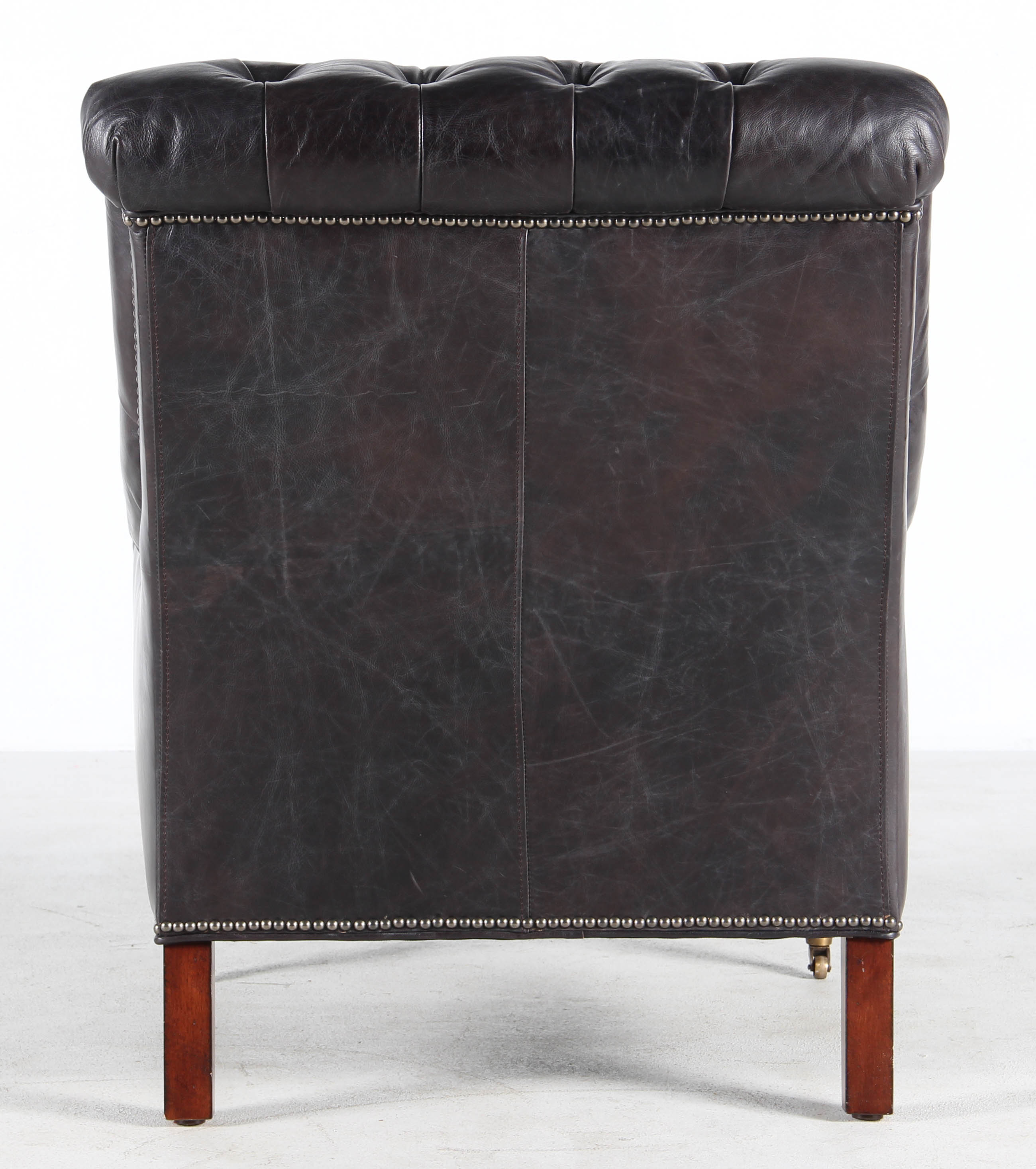 Henredon Tufted Leather Chair EBTH