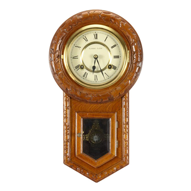 Classic Clock Schoolhouse Style Wall Clock EBTH