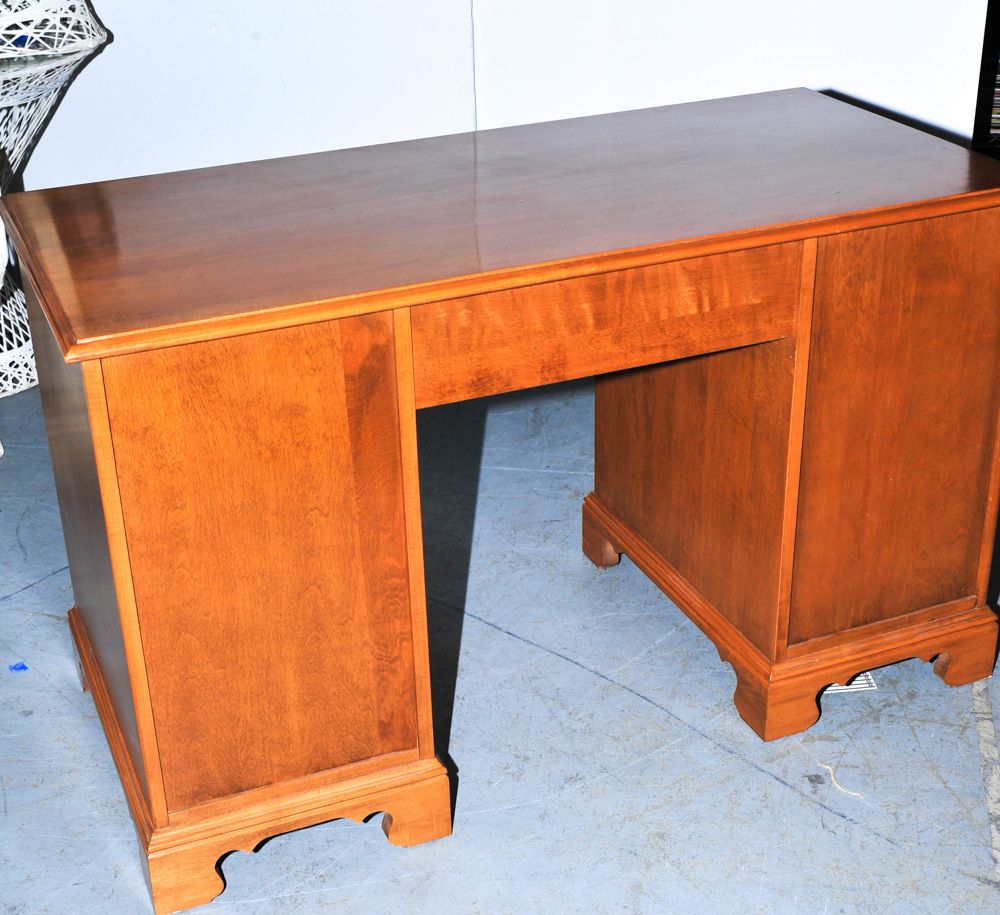 Ethan Allen Solid Maple and Birch Desk EBTH