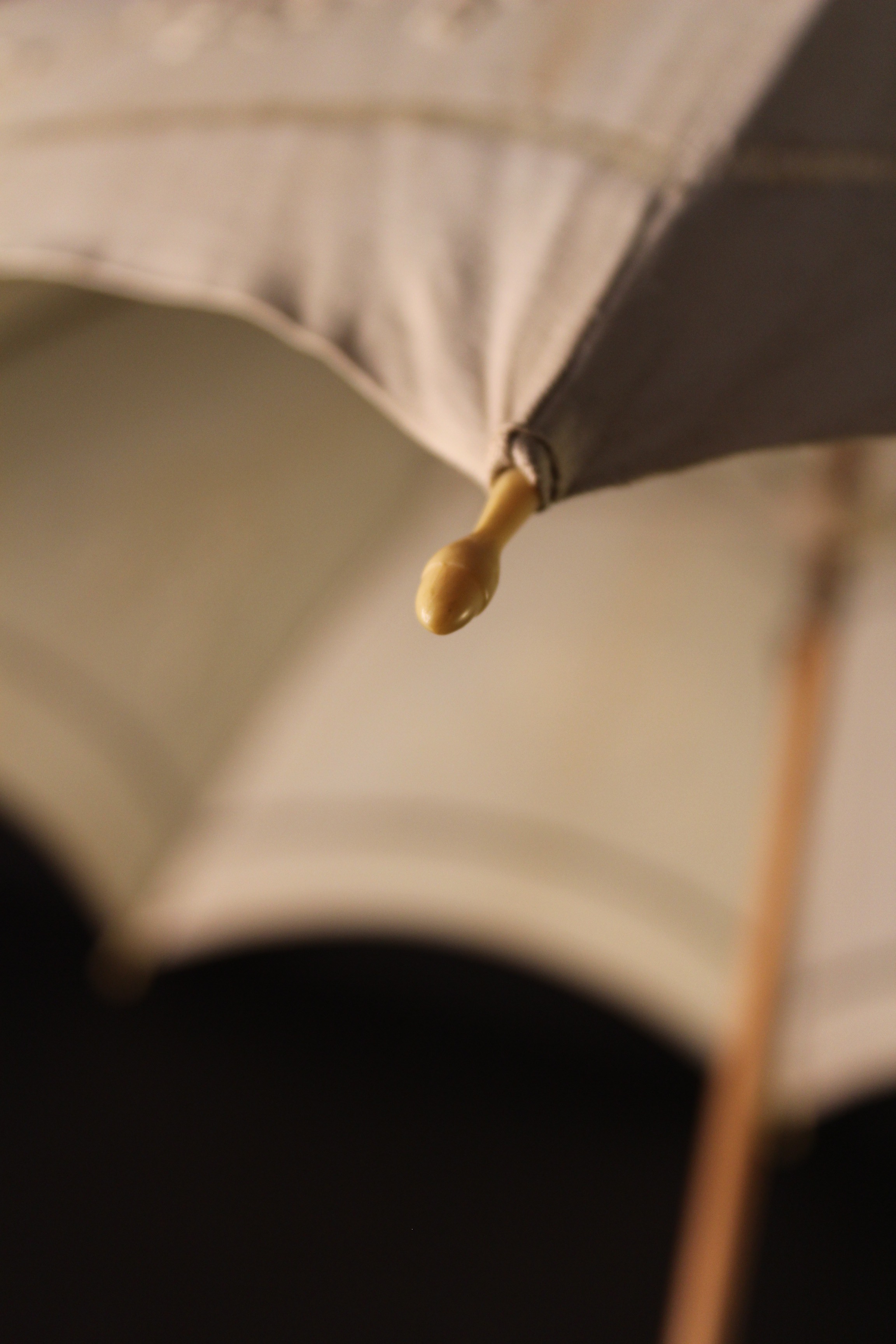 Circa 1915 Embroidered Linen Parasol EBTH