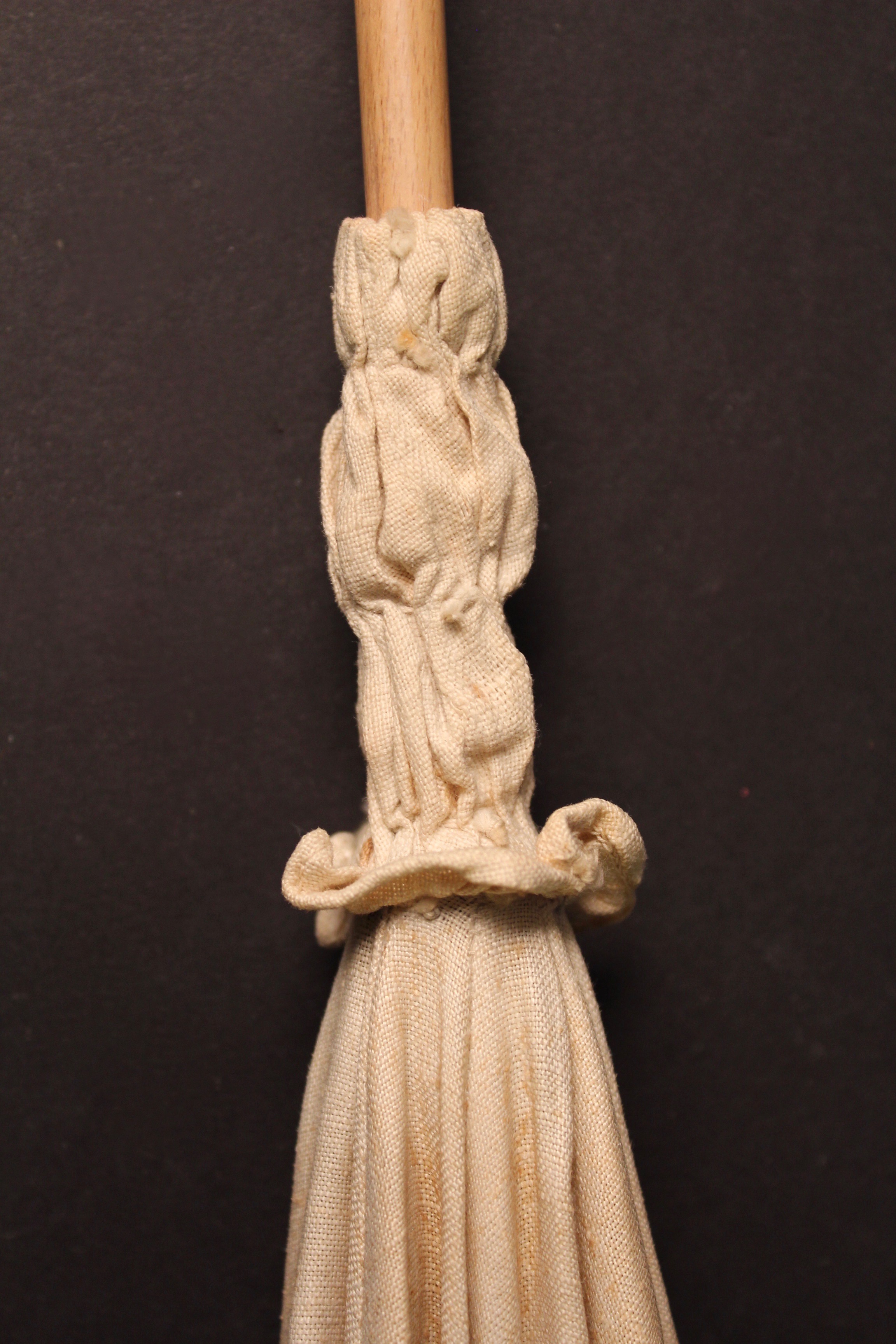 Circa 1915 Embroidered Linen Parasol EBTH