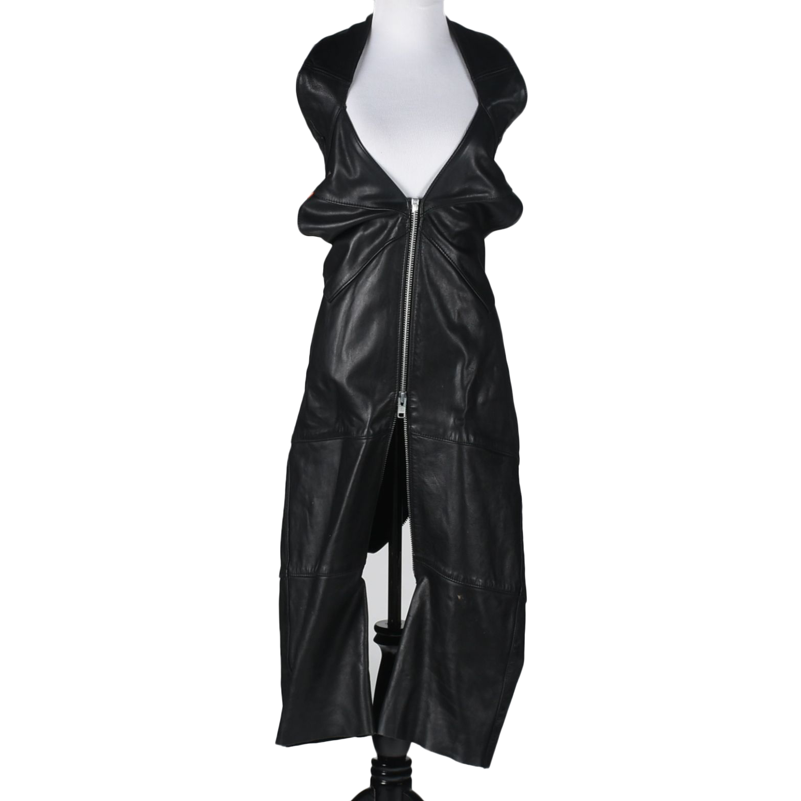 HarleyDavidson Black Leather Motorcycle Jumpsuit with Halter EBTH