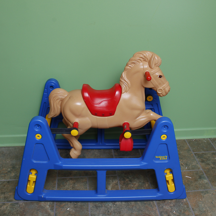 rocking plastic horse