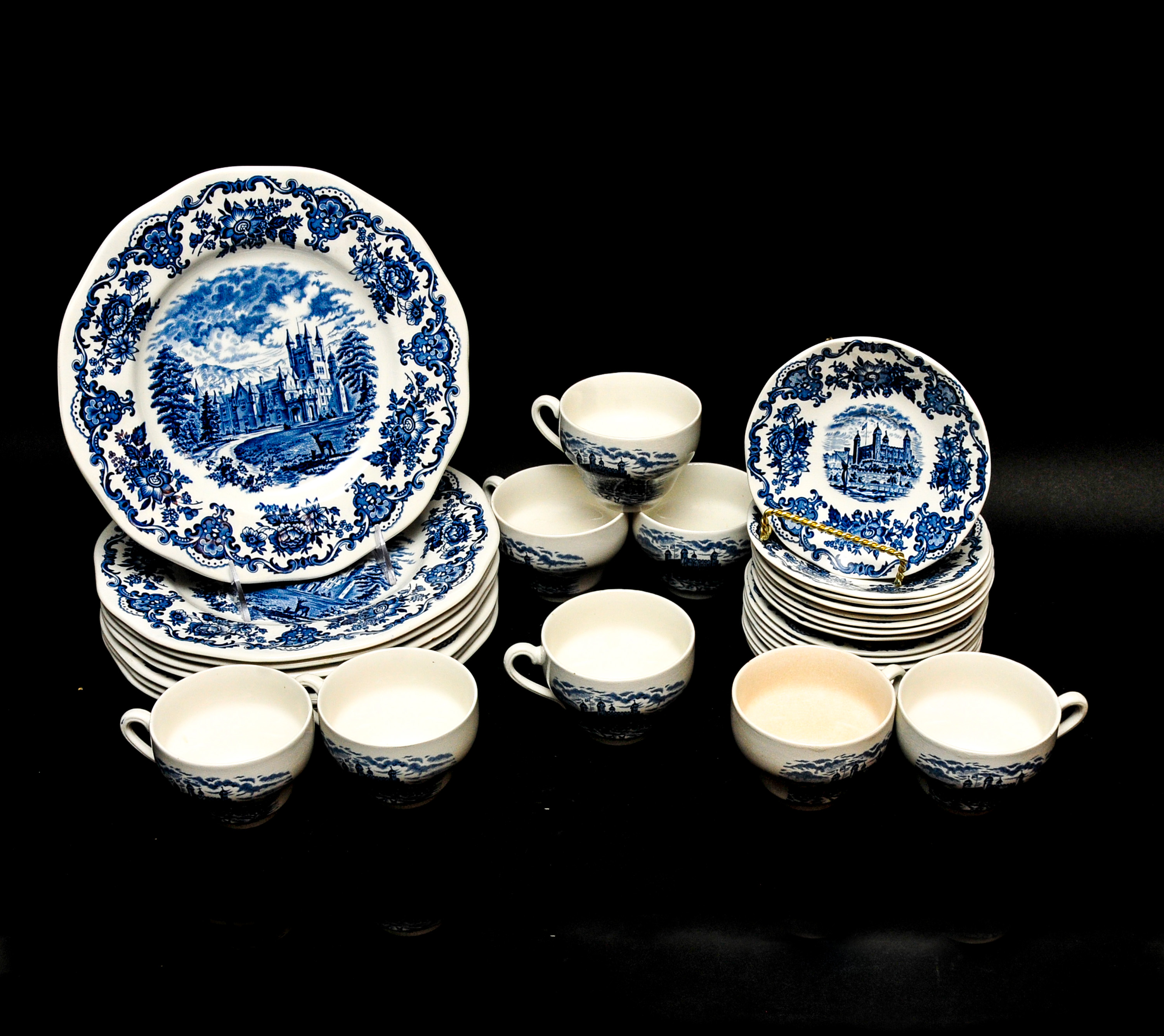 Set Of Royal Homes Of Britain Enoch Wedgwood Tunstall Ltd China EBTH    DAW0098 