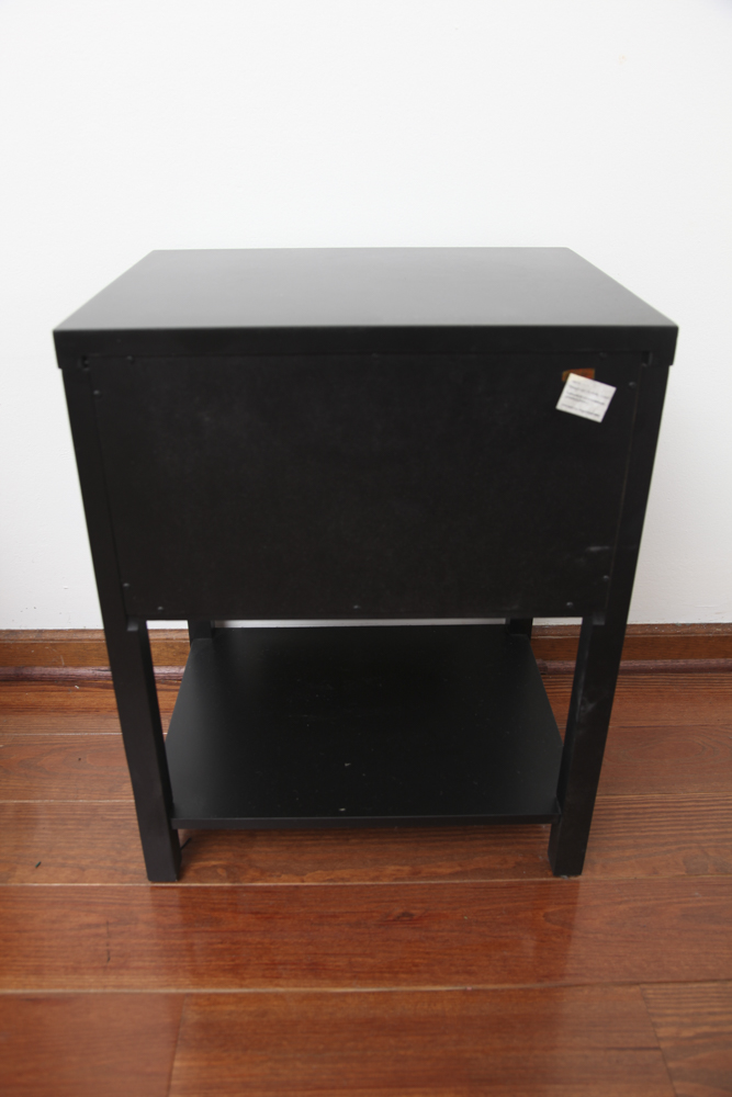 Pair of Black Side Tables EBTH