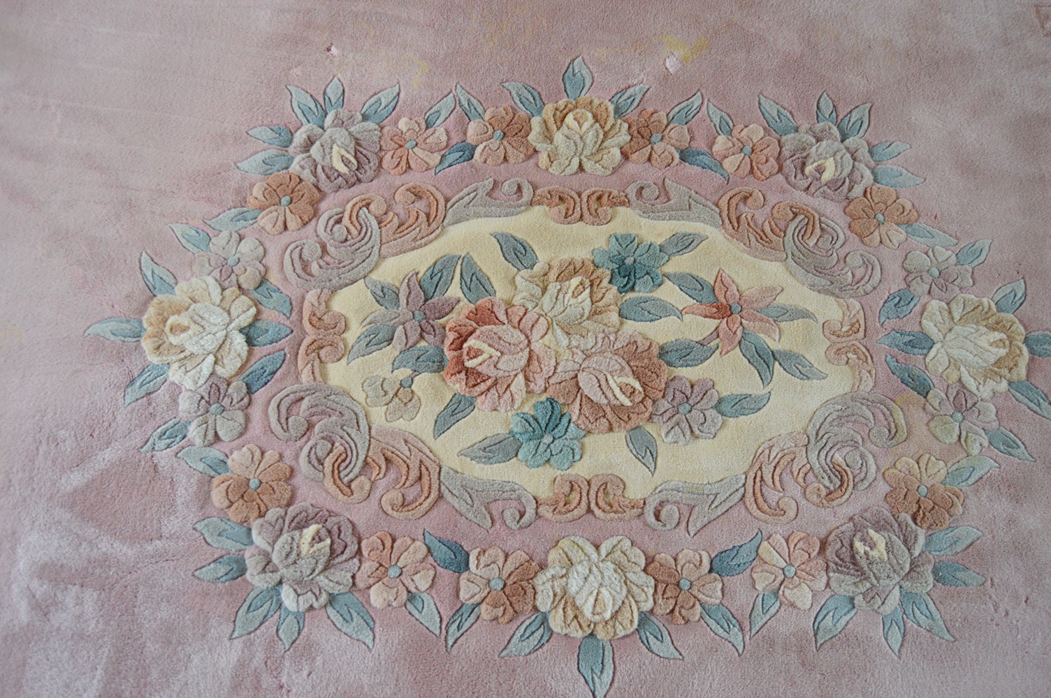 HandKnotted Aubusson Style Chinese Wool Rug EBTH