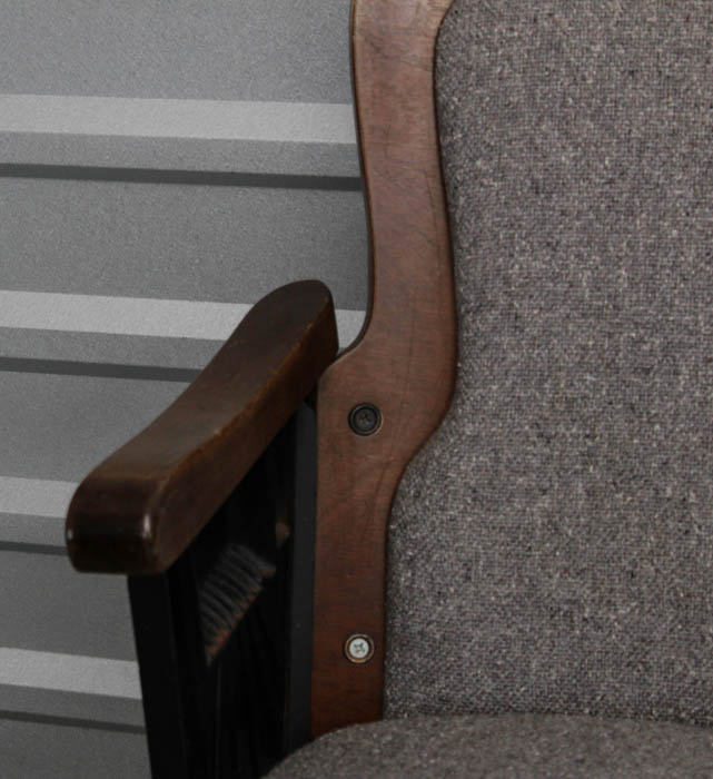 Vintage Stadium Seats With Custom Upholstery & Art Deco Design EBTH