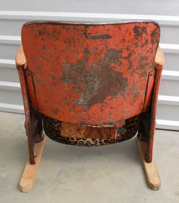 Vintage Stadium Seat With Custom Reupholstery | EBTH