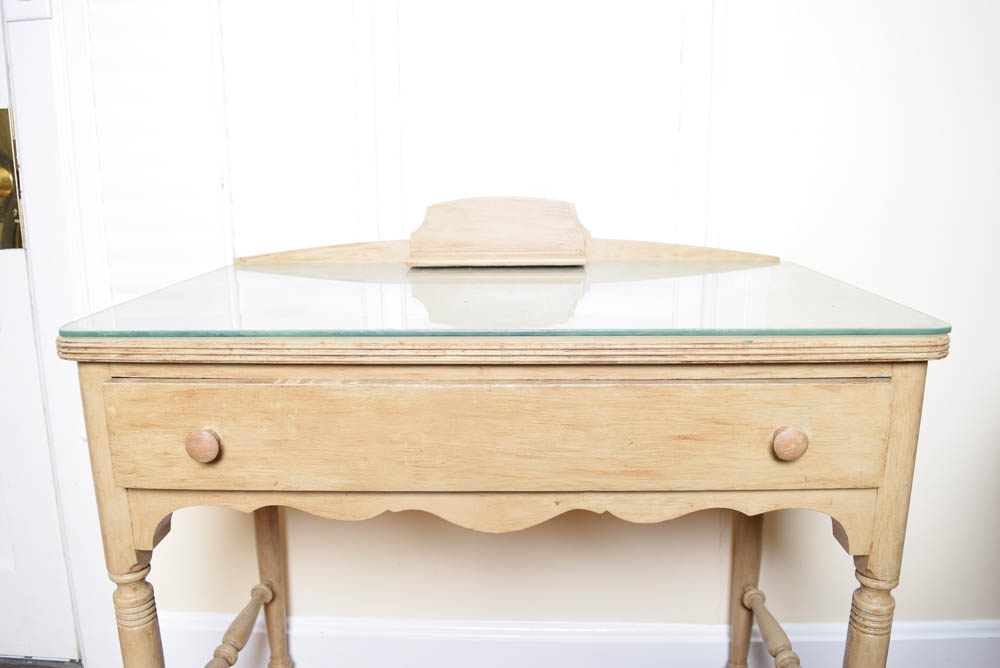 Vintage Painted Wooden Desk and Chair EBTH