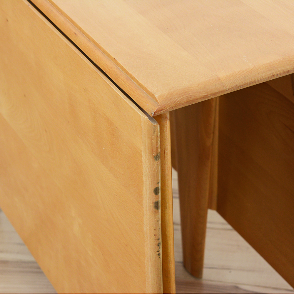 Mid Century Modern Heywood Wakefield Gateleg Dining Table and Chairs EBTH