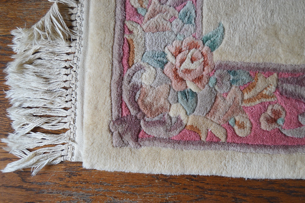 HandCarved Aubusson Style Chinese Wool Rug EBTH