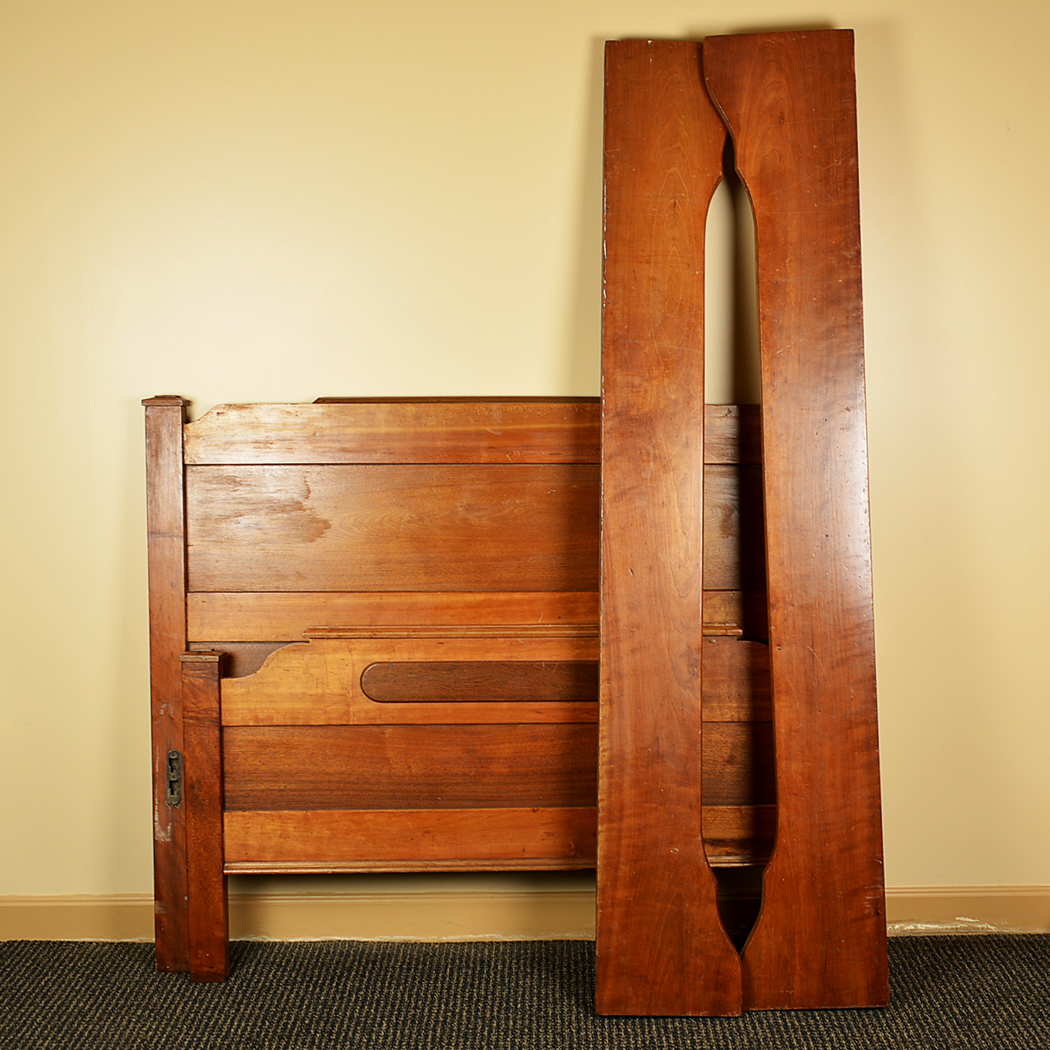 Double Size Antique Oak Headboard EBTH