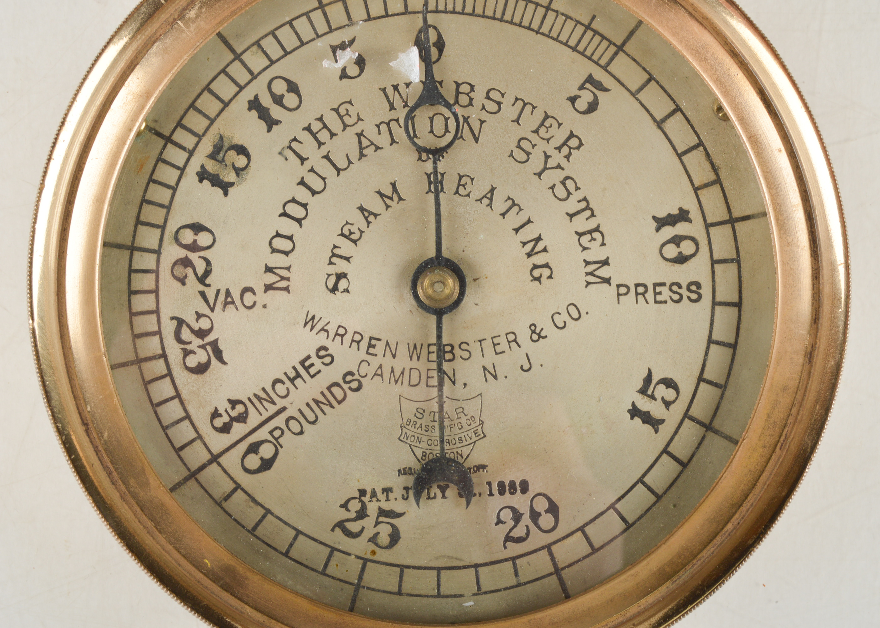 Antique ster Modulation System Steam Heating Gauge EBTH