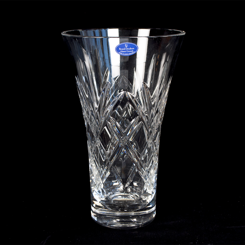 Royal Doulton Crystal Vase Ebth