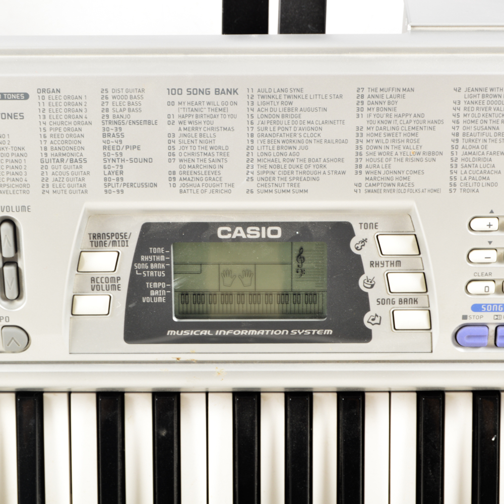 Casio CTK496 Keyboard with Electronic Drum Machine EBTH